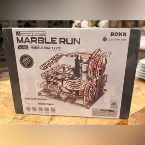 ROKR 3D Wooden Puzzles Adults Marble Run Model Building Kit(LGA01 Marble Nignt C